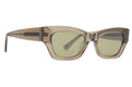 Alternate Product View 1 for Fawn Sunglasses OYSTER/LIGHT GREEN