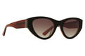 Dora Sunglasses BLACK-BROWN LAM/BROWN GRA Color Swatch Image