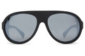 Alternate Product View 2 for Esker Sunglasses BLK GLOSS/SIL CHROME