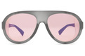 Alternate Product View 2 for Esker Sunglasses GREY TRANS SAT/ROSE BLU F
