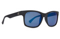 Bayou Polarized Sunglasses BLK SAT/BLU FLSH PLR Color Swatch Image