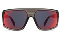Alternate Product View 2 for Quazzi Sunglasses GREY TRANS SATIN/BLK-FIRE