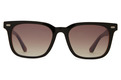 Alternate Product View 2 for Crusoe Sunglasses BLACK-BROWN LAM/BROWN GRA