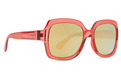 Dolls Sunglasses RED TRANS SATIN/GOLD CHRO Color Swatch Image