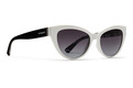 Ya Ya! Sunglasses Liquid Light Lab White Gloss / Grey Gradient Color Swatch Image