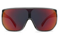 Alternate Product View 2 for Bionacle Sunglasses GREY TRANS SATIN/BLK-FIRE