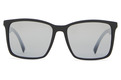 Alternate Product View 2 for Lesmore Sunglasses BLK SAT/GRN GLS POLR