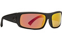 VonZipper Kickkstand sunglasses in Black Satin / Red Chrome 3/4 view Black Satin / Lunar Chrome Lens Color Swatch Image