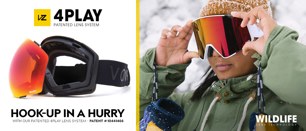 Switch it up quick with our 4Play Lens System